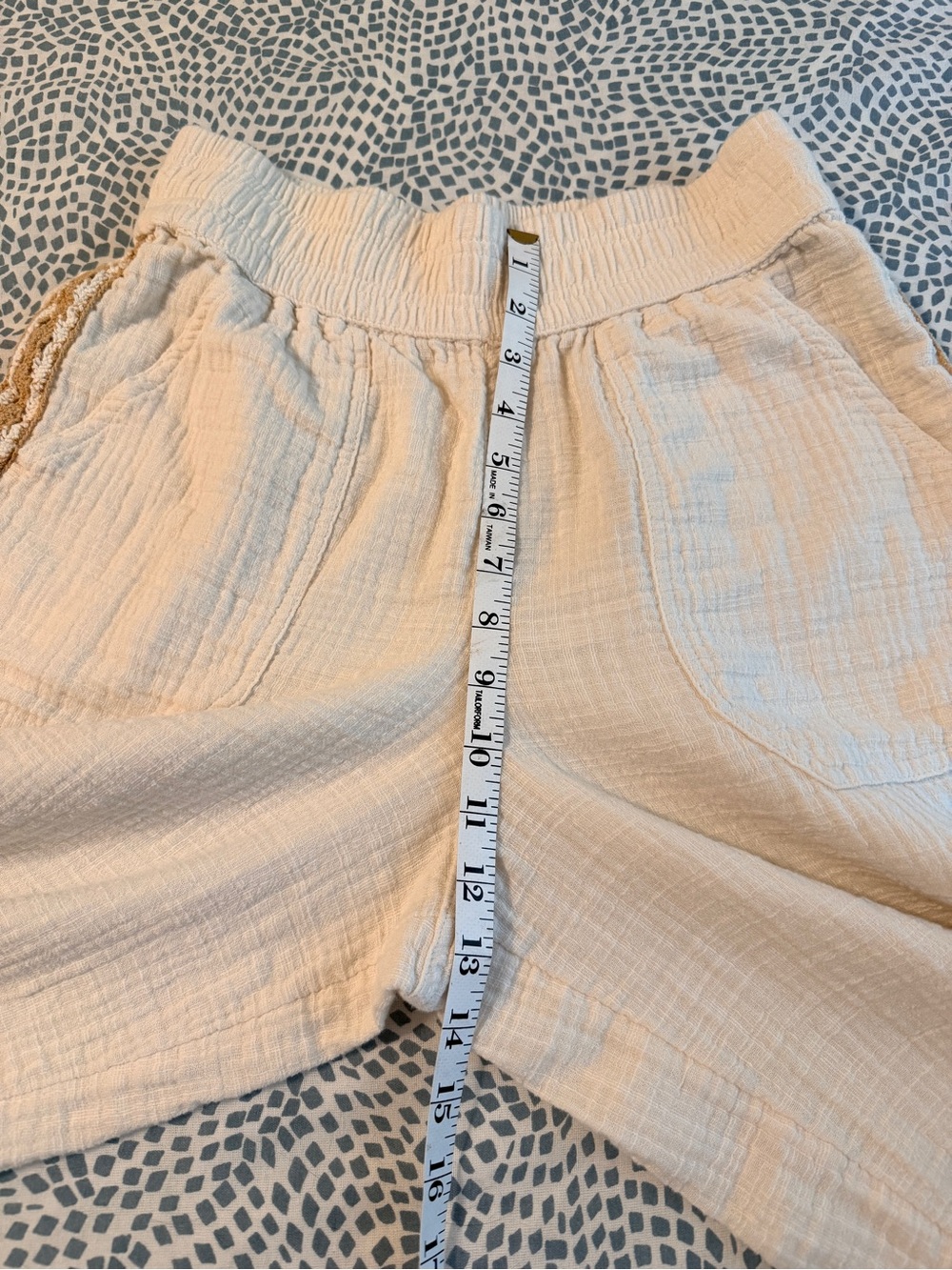 Aerie | 100% Cotton Cream Wide Leg Pants - Picture 8 of 10